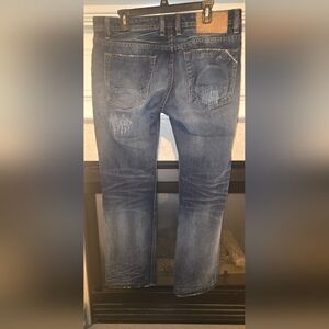 Cult of Individuality Classic Blue Straight Jeans Hagen Relaxed 34/32